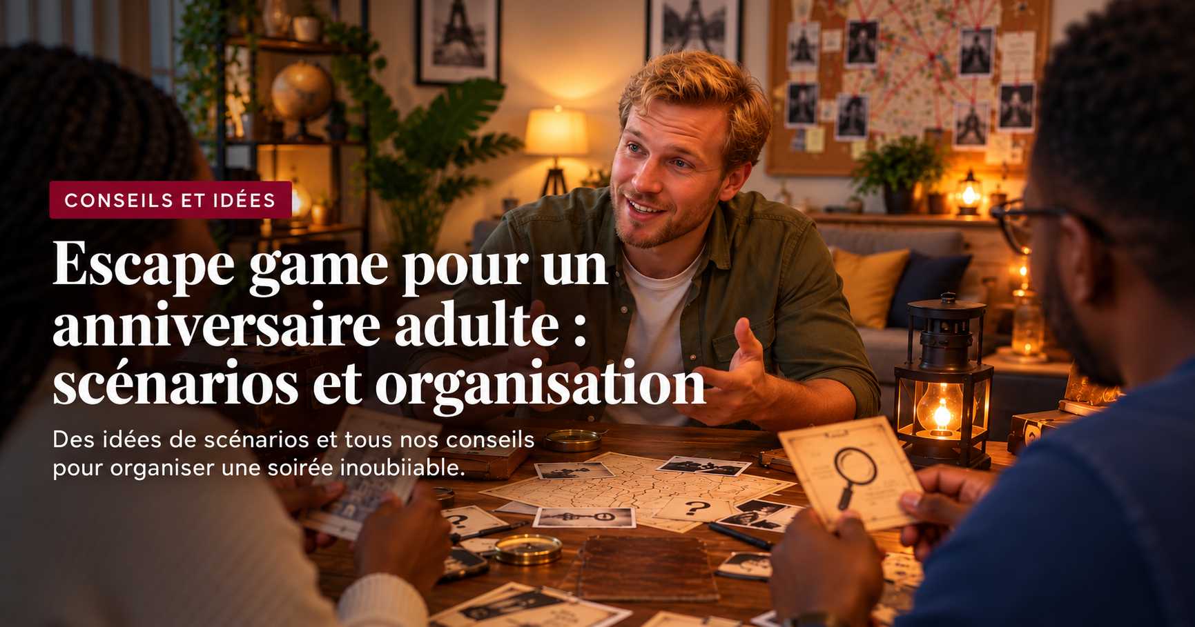 Escape game pour un anniversaire adulte : scénarios et organisation