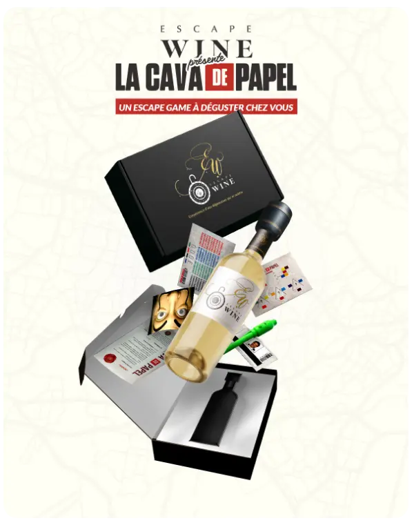 La Cava de Papel: Le braquage du siècle- Escape game maison Escapewinebox
