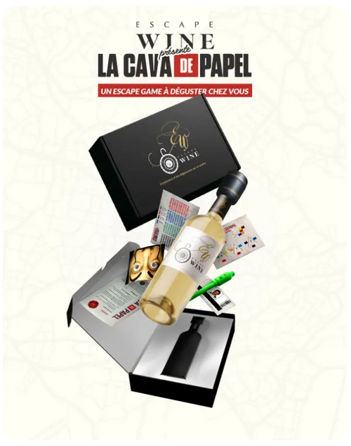 La Cava de Papel: Le braquage du siècle- Escape game maison Escapewinebox